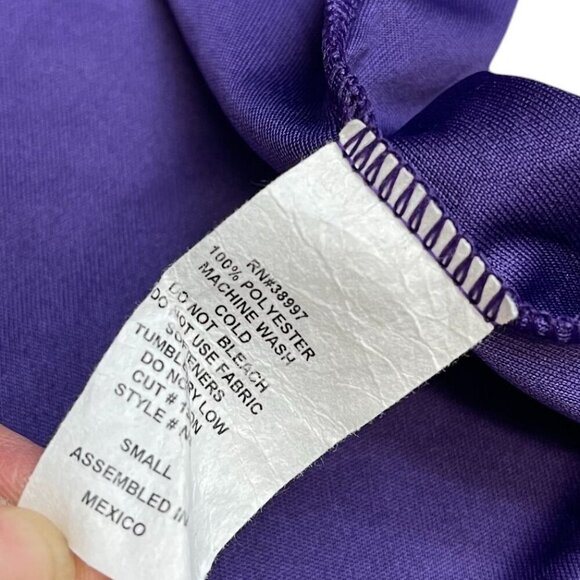 Squid Lips Sunset Bar Purple Performance Long Sleeve Shirt Size S NWOT Women - Picture 6 of 6